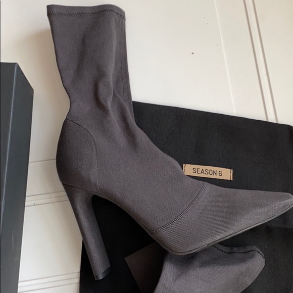 NWT Yeezy Season 6 Mid-Calf Sock Bootie 39.5 - Picture 6 of 9